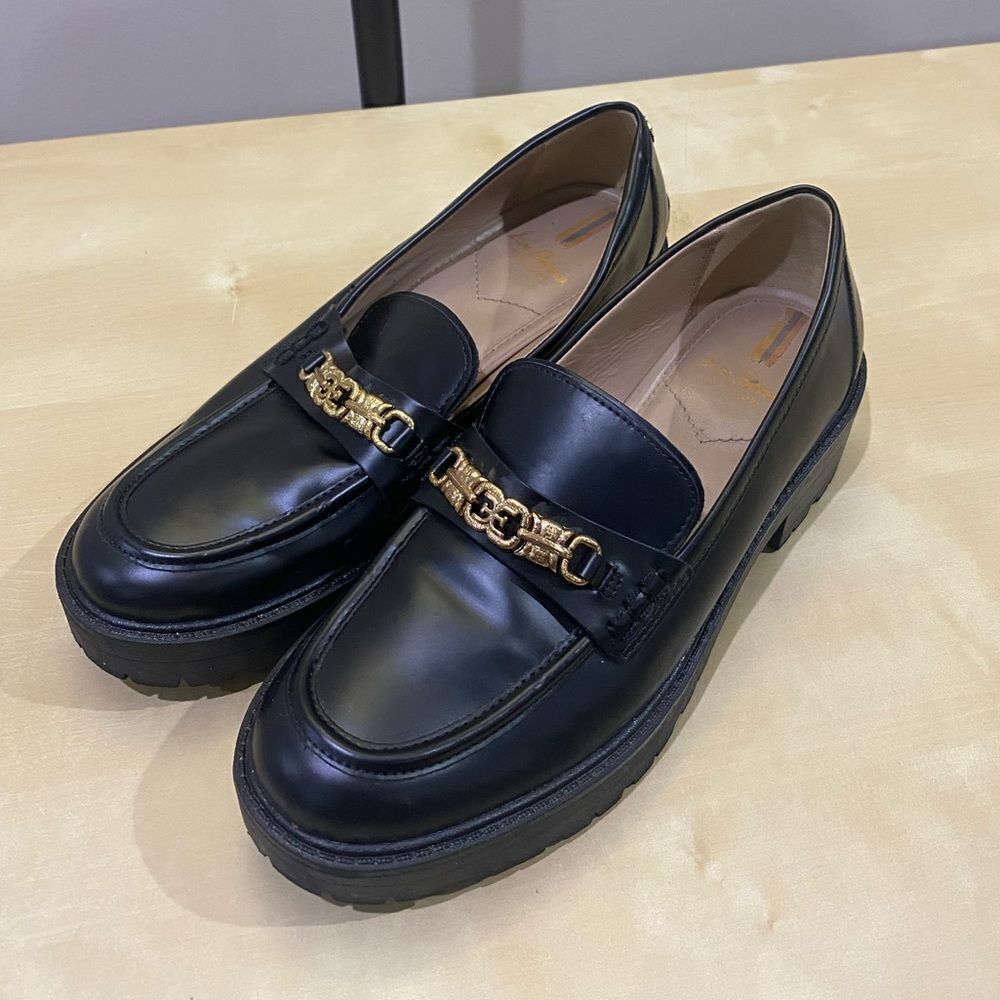 Sam Edelman Chunky Loafer gold hardware